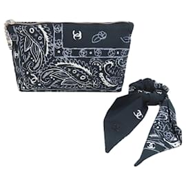 Chanel-Chanel Paisley Pattern Cotton Pouch-Other