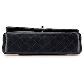 Chanel-Chanel Blue Medium Classic Lambskin Double Flap-Blue,Navy blue