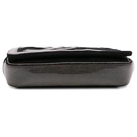 Chanel-Chanel Black Terry Cloth CC Sport Line Shoulder Bag-Black