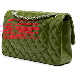 Chanel-Chanel Red Medium Classic Lambskin Double Flap-Red