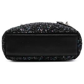 Dior-Dior Black Mini Satin Sequin Embellished Lady Dior-Black