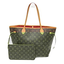 Louis Vuitton-Louis Vuitton Monogram Neverfull MM Tote Bag-Fuschia,Monogram