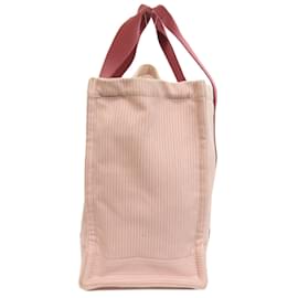 Hermès-Sac fourre-tout en toile rose Hermes-Rose