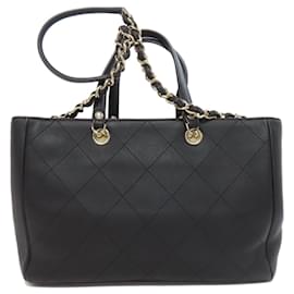 Chanel-Chanel Coco Mark Matelasse Handbag-Black