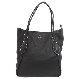 Schwarze Leder-Tote von Christian Louboutin Schwarz