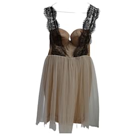 Autre Marque-Maria Lucia Hohan Corset dress-Black,Beige