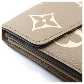 Louis Vuitton-Louis Vuitton Portefeuille Sarah-Beige