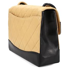 Chanel-Chanel Matelasse Shoulder Bag-Black,Beige