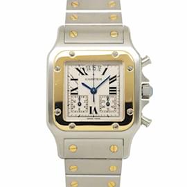 Cartier-Cartier Santos Galbe LM Chrono Reflex Perpetual Calendar Men's Watch-Other