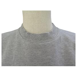 Dior-NINE DIOR PULLOVER SWEATSHIRT CD ICON 943J612A0531 XXS 38 COTTON GRAY TOP SHIRT-Grey