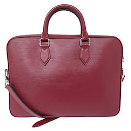 Louis Vuitton-NEW LOUIS VUITTON DANDY MM EPI LEATHER RED SHOULDER BRIEFCASE-Red