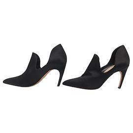 NEUE CHRISTIAN DIOR HIGH HEELS 42 AUS SCHWARZEM SATIN Schwarz