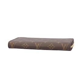 Louis Vuitton-Louis Vuitton Zippy Wallet Monogram Long Canvas-Brown,Pink,Monogram