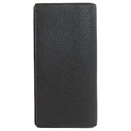 Gucci-GUCCI 795296 Carteira Longa de Couro Masculina-Preto