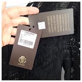 Roberto Cavalli-Roberto Cavalli long black tricot dress, maxi evening gown y2k-Black