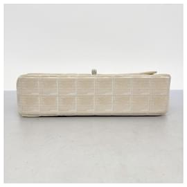 Chanel-Chanel Beige Nylon Shoulder Bag-Beige