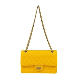 Chanel-Chanel 2.55 Matelasse Shoulder Bag-Yellow