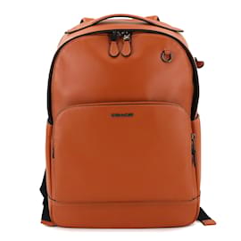 COACH Graham Leather Backpack Brown