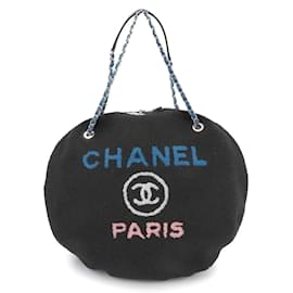 Chanel-Chanel Deauville Round Chain Shoulder Bag-Black,Multiple colors
