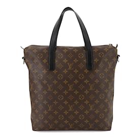 Louis Vuitton-Louis Vuitton Monogram Macassar Kitan 2way Tote Bag-Black,Monogram