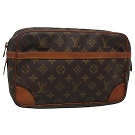 LOUIS VUITTON Pochette Compiegne 28 M51845 LV Auth th5968 Monogramme
