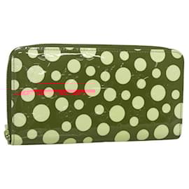 Louis Vuitton-LOUIS VUITTON Monogram Vernis Yayoi Kusama Wallet Rouge M91572 LV Auth bs24989-Red