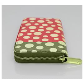 Louis Vuitton-LOUIS VUITTON Monogram Vernis Yayoi Kusama Wallet Rouge M91572 LV Auth bs24989-Red