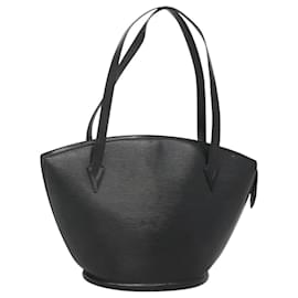 Louis Vuitton-LOUIS VUITTON Epi Saint Jacques Bolsa de Compras de Ombro Preta M52262 Auth 119122-Preto