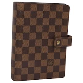 Louis Vuitton-LOUIS VUITTON Damier Ebene Agenda MM Day Planner Cover R20240 LV Auth bs25029-Other