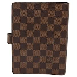 Louis Vuitton-LOUIS VUITTON Damier Ebene Agenda MM Day Planner Cover R20240 LV Auth bs25029-Other