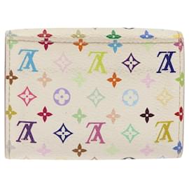 Louis Vuitton-LOUIS VUITTON Monogram Multicolor Anvelop Cult De Vuitto M66557 LV Auth hk2553-White