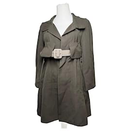 Marni-MARNI Trench coats T.international M Wool-Khaki