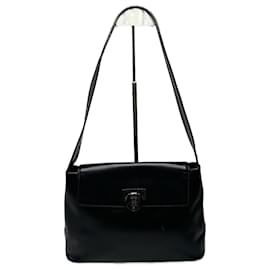 Givenchy-Vintage Givenchy 4G leather bag black-Black