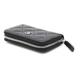 Chanel-Chanel Black Grained Calfskin Coin Purse-Black