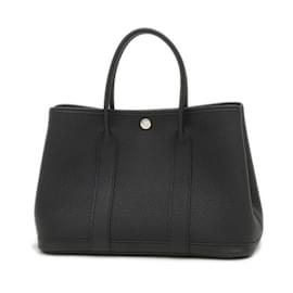 Hermès-Sac Tote Hermes Garden Party TPM 30-Noir