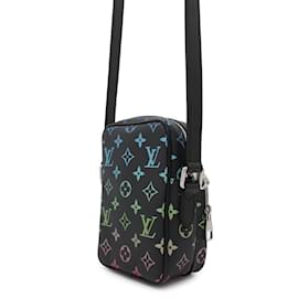 Louis Vuitton-Bolsa de ombro iridescente Monogram Louis Vuitton-Preto