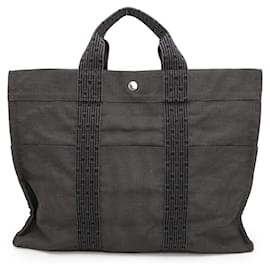 Hermès-Sac à main Hermes Air Line Tote MM-Marron