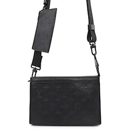 Louis Vuitton-Louis Vuitton Monogram Shadow Shoulder Bag-Black,Monogram