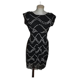 Marella-dress-Black,White