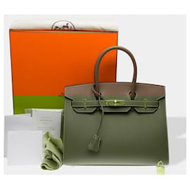 Hermès-HERMES Birkin 30 Bag in Etoupe Leather - 102651-Taupe