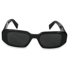 Prada-Prada Black Acetate Square Frame Symbole Sunglasses-Other