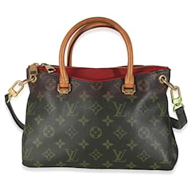 Louis Vuitton-Louis Vuitton Monograma Cereja Lona Pallas BB-Marrom