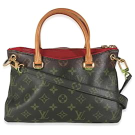 Louis Vuitton-Louis Vuitton Monograma Cereja Lona Pallas BB-Marrom