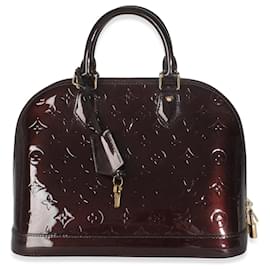 Louis Vuitton-Louis Vuitton Amarante Monogram Vernis Alma PM-Bordeaux