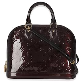 Louis Vuitton-Louis Vuitton Amarante Monogram Vernis Alma PM-Bordeaux