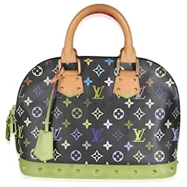 Louis Vuitton-Louis Vuitton x Murakami Canvas Monograma Multicolor Preto Alma PM-Preto,Multicor