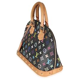 Louis Vuitton-Louis Vuitton x Murakami Canvas Monograma Multicolor Preto Alma PM-Preto,Multicor