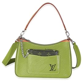 Louis Vuitton-Louis Vuitton Ouro Mel Epi Marelle-Marrom,Bege
