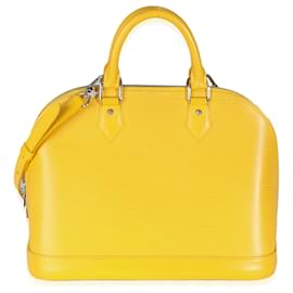Louis Vuitton-Louis Vuitton Citron Epi Alma PM-Amarelo