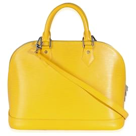 Louis Vuitton-Louis Vuitton Citron Epi Alma PM-Amarelo